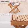 Folding Stool Bamboo Massage Shop Shaving Shower Footrest Home Portable Folding Seat
