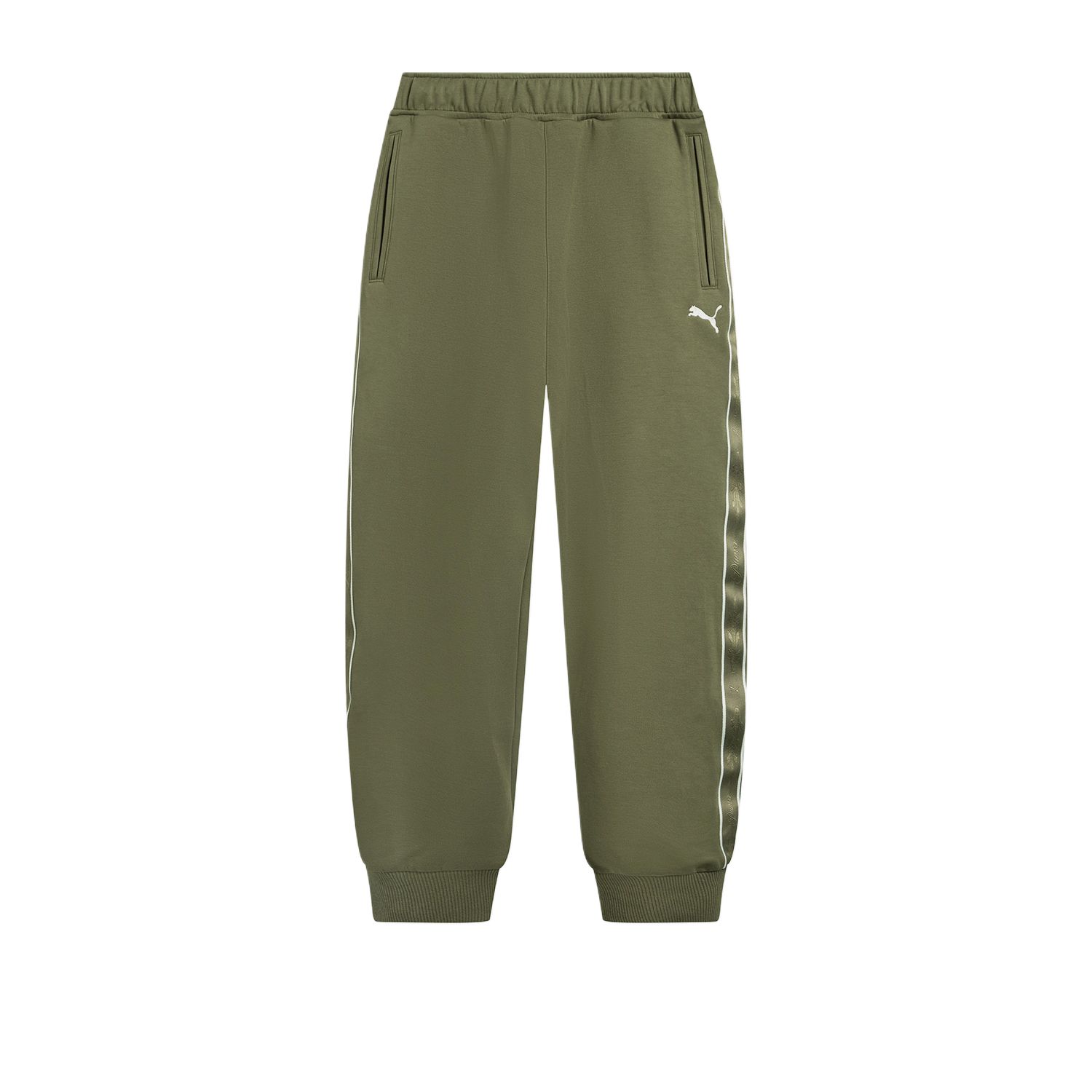 

Puma Comfortable Loose Fit Cuffed Mid Waist Knitted Sports Pants Unisex Bottoms 635716-81 M