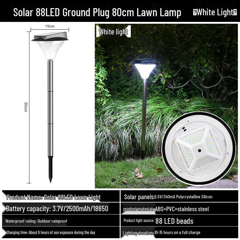 LED Solar Lawn Light - Super Bright Waterproof Outdoor Street & Courtyard Light