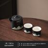 National trend portable landscape travel kung fu tea set tea tray teapot 24 teacup ceramic set camping