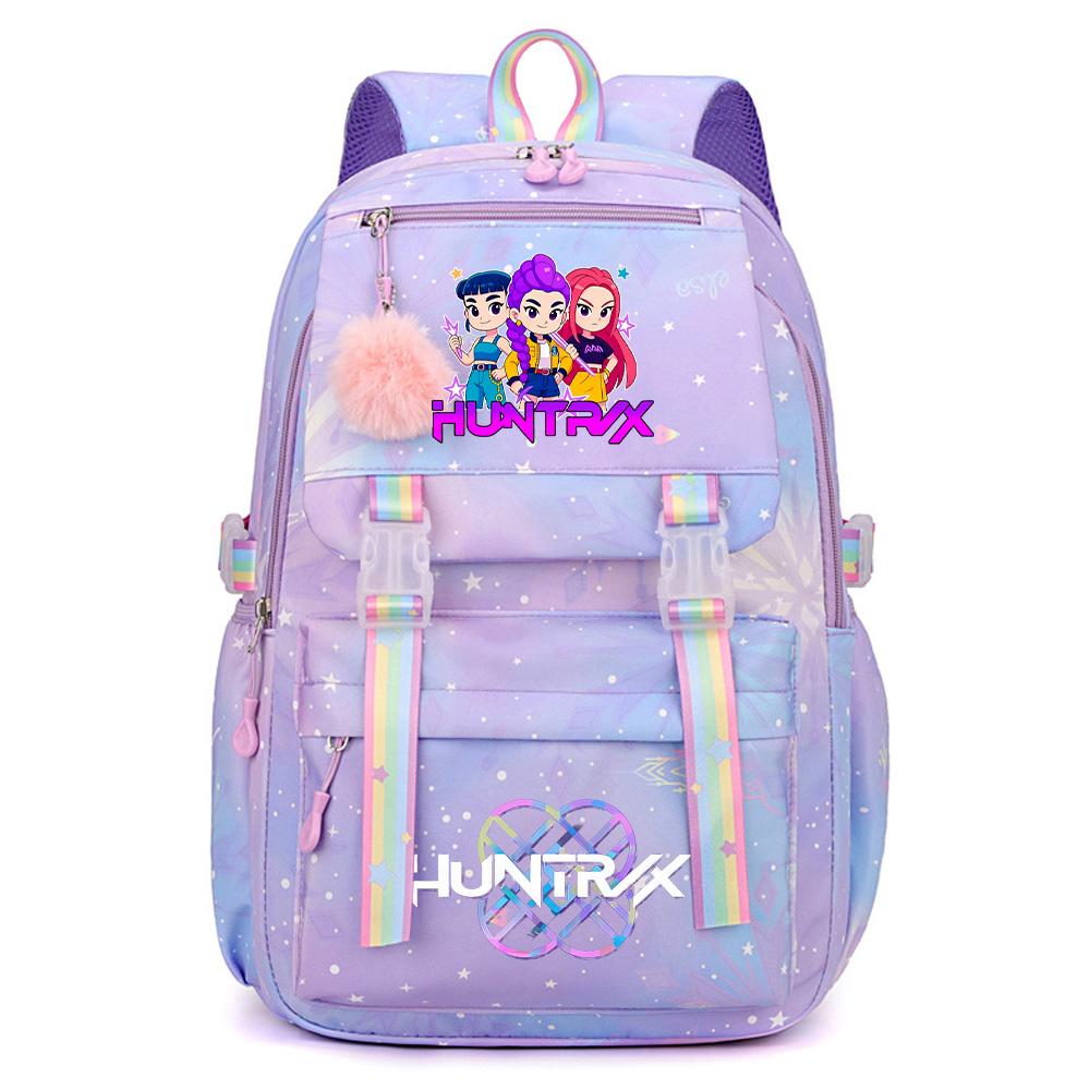 Anime Demon Hunters Printed Large Capacity Waterproof Backpack Teenger Student Schoolbag Bookbag Travel Bag