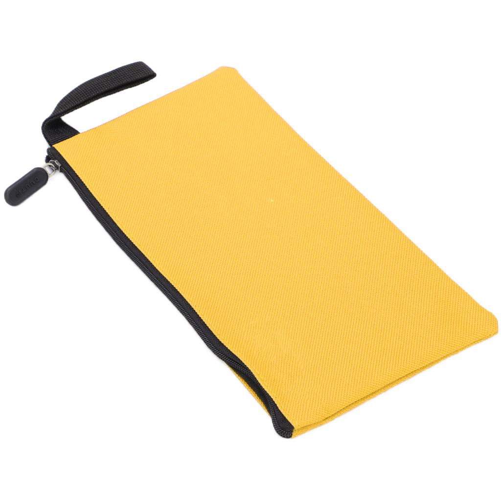 Canvas Werkzeugtasche Langlebig Wasserdicht Tragbar Canvas Reißverschlusstasche zur Aufbewahrung von GegenständenGelb