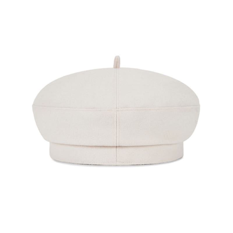 VARZAR VA Curved Oval Metal Blended Beret Cream