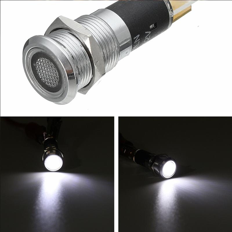 1pcs 12V 12mm LED Dash Pilot Panel Indicator Light Practical Car Truck Boat Lamp Bulb ABS Plastic Car Accessories Car Products