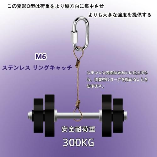 WJELAORY Carabiner, 304 Stainless Steel Ring Catch, Quick Link, Carabiner, Connecting Buckle, Hook, Keychain, Fixed Chain, Multifunctional Outdoor Hoo