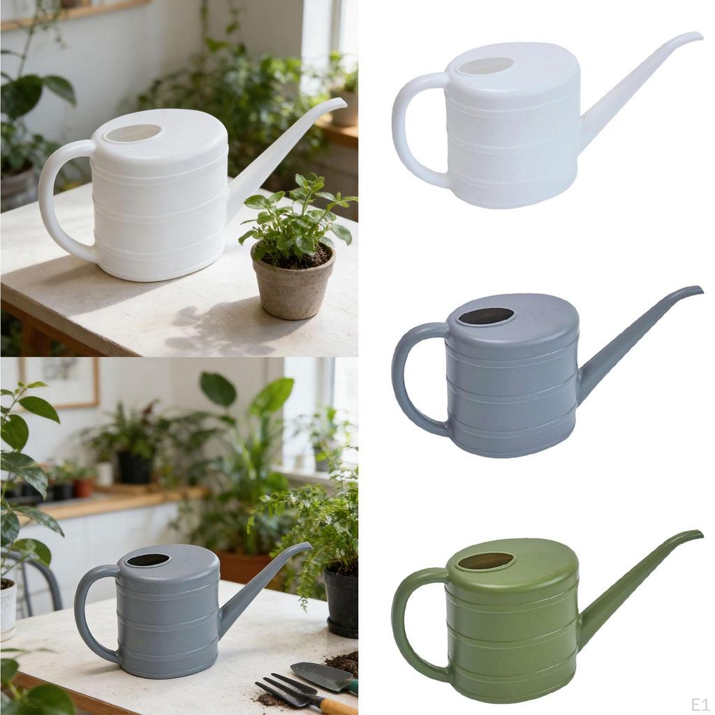 2L Watering Can with Ergonomic Handle, Compact, Practical, , A Long Spout, Ideal for