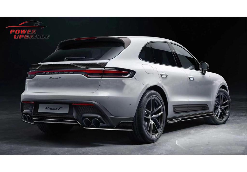 Carbon Fiber Body Kit: Front Lip, Side Skirts, Rear Diffuser, Tail Wing for Porsche Macan (MIW Style).