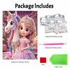Disney Princess Unicorn Pearl Painting Handmade Diy Pearl Art Painting Simple Living Room Hanging Painting Decoration