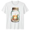 Watercolor Candle Jar Cozy Relaxation Unisexs TShirt Unisexs Tee Graphic Top