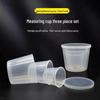 Fishing Measuring Cup with Scale - Practical Platform for Competition. Plastic Bait Cup & Tackle Accessory Set.
