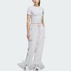 Adidas Originals City Skate Letter Sports Slim Fit Round Neck Short Sleeve T-Shirt Women Tops Light-Blue JN1681