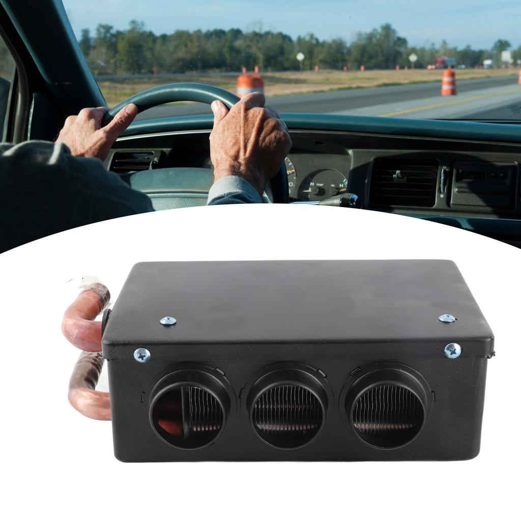 12V 50W Car Heater 3 Hole Portable Winter Fast Heating Warmer Frost Removing Low Noise