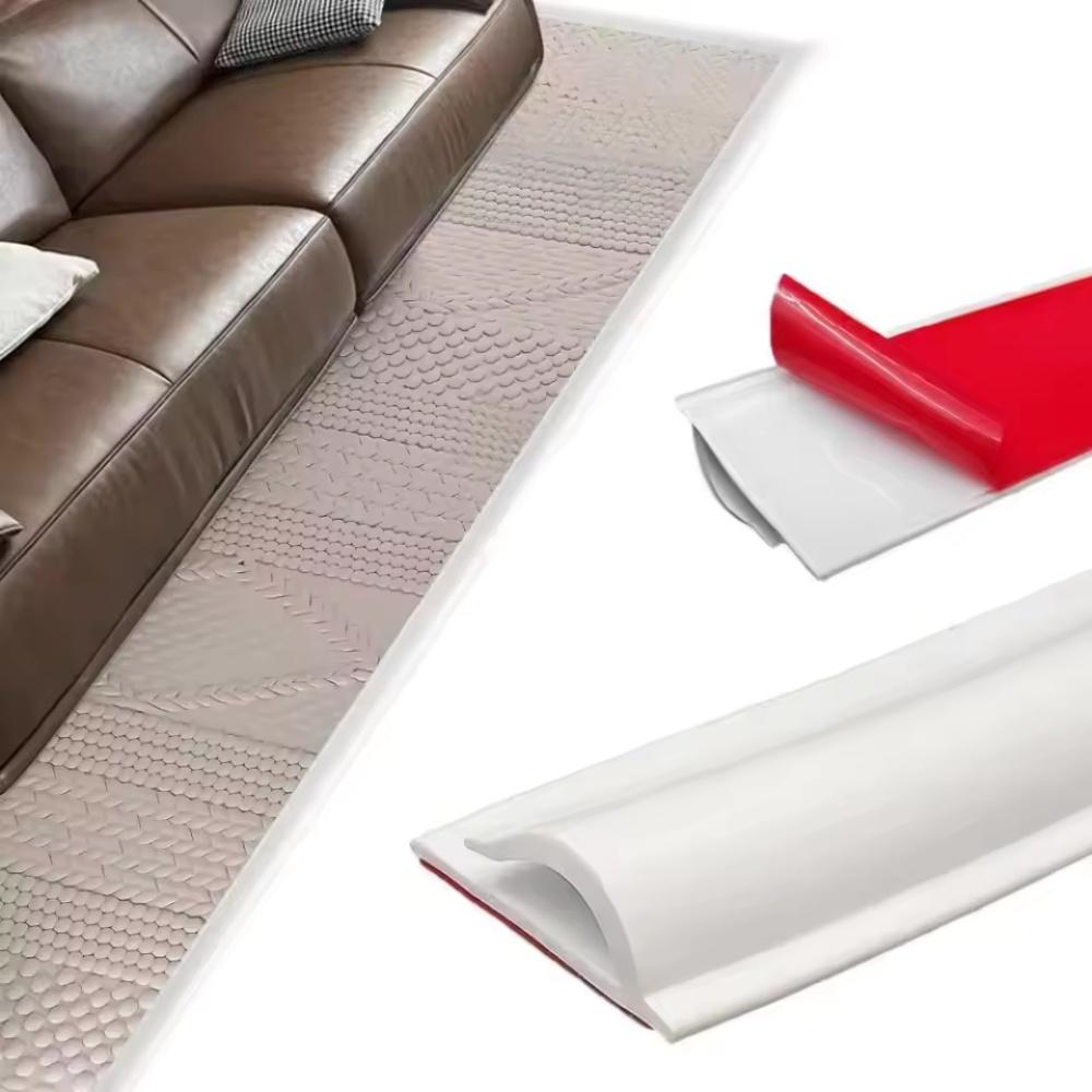 1pc 1m/2m/3metersX3.5cm PVC Carpet Edge Trim Strip Self Adhesive Flexible Rug Edge Protector CuttableTransition Cover