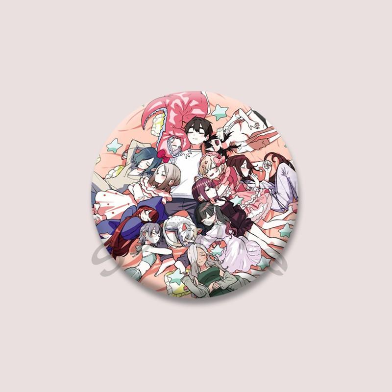 The 100 Girlfriends Who Really Love You Anime Brooches Cartoon Figure Nano Eiai Karane Inda Badges Bag Hat Clothes Button Pins