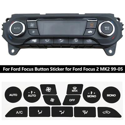 Perfect-Fit Car Vinyl Climate Repair Decals Button Sticker Air Dashboard Accessories for Ford Focus 2 MK2 99-05