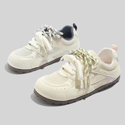 Summer New Mesh Women White Shoes All-matching Sneaker Breathable Skate Shoes Fashionable Casual Shoes Fashionable Men Single-layer Shoes