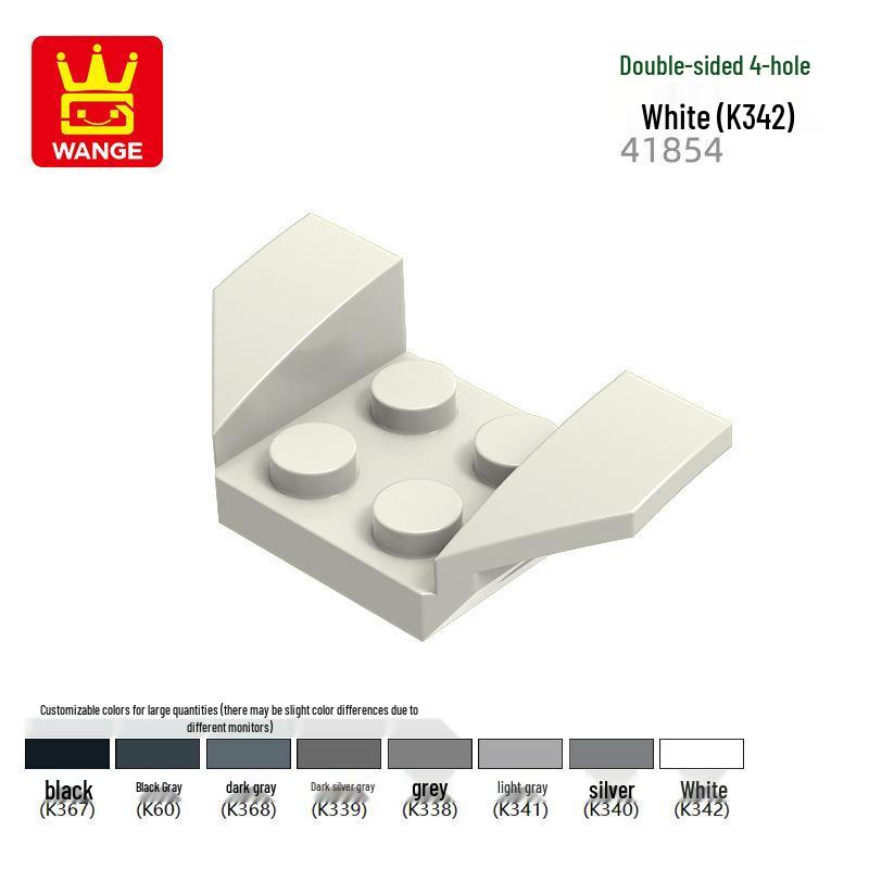 Wange DIY Small Particle Compatible Building Blocks 41854: Double-Sided 4-Hole Science Education Accessories 0.1kg (~84 pcs)