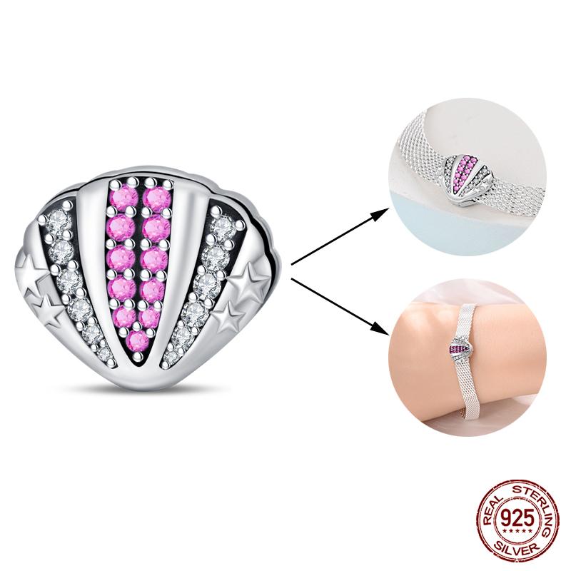 925 Silver Double Lucky Clover Guardian Lotus Flat Beads Fit Qikaola 925 Bracelets Fine DIY Jewelry For Women