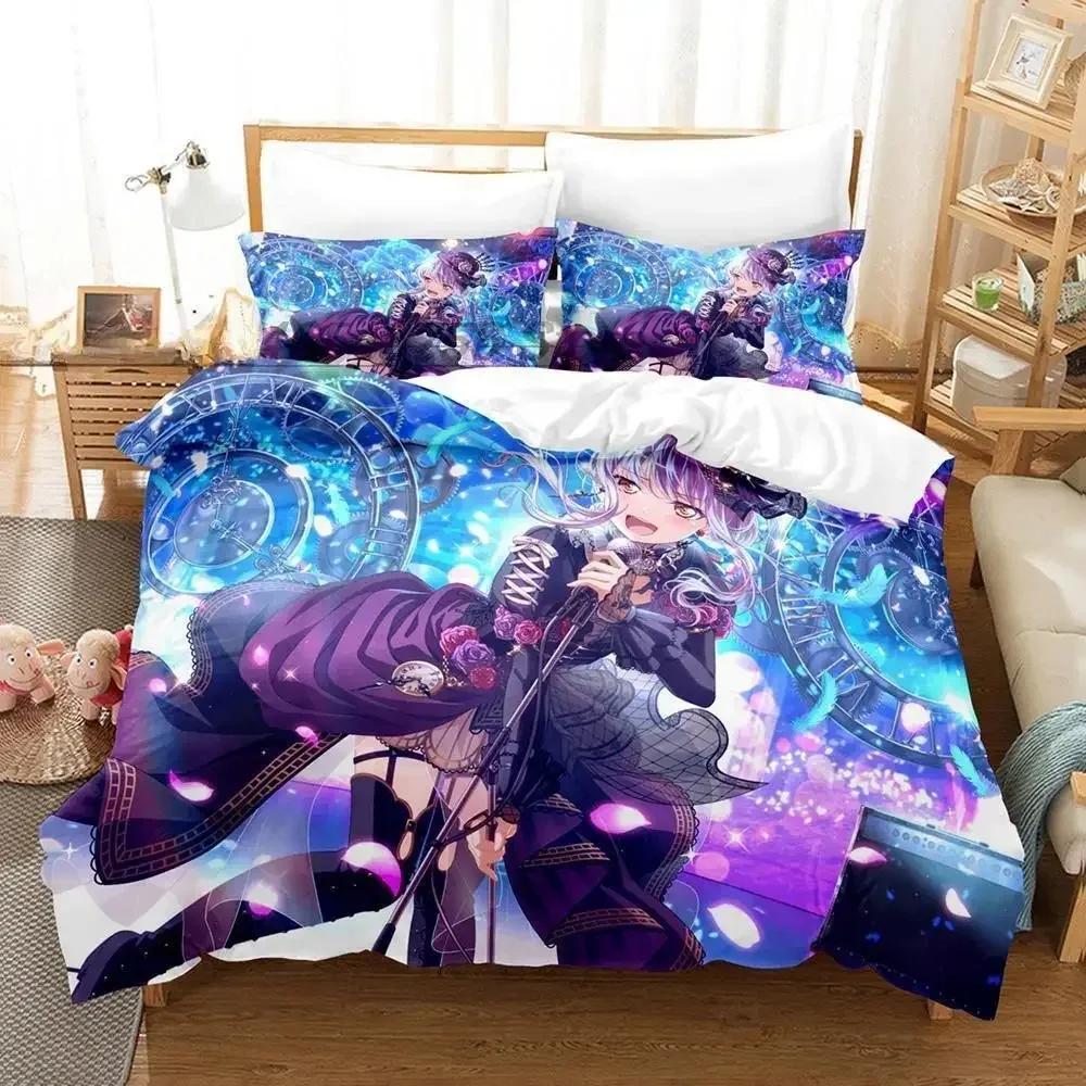 3D Print BanG Dream! Girls Band Party! Bedding Set Single Twin Full Queen King Size Bed Set Adult Kid Bedroom Duvet cover Sets