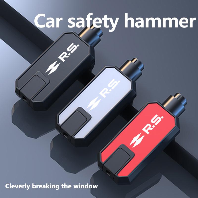 Portable Car Safety Hammer Window Breaker Seat Belt Cutter Tool For Renault Dacia RS Megan Scenic Logan Laguna Clio 3 4 Kadjar HH49