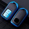 TPU Leather Car 2 Button Key Case Cover for Honda CRV HRV Pilot Accord Civic Jade Crider Odyssey 2015 - 2021