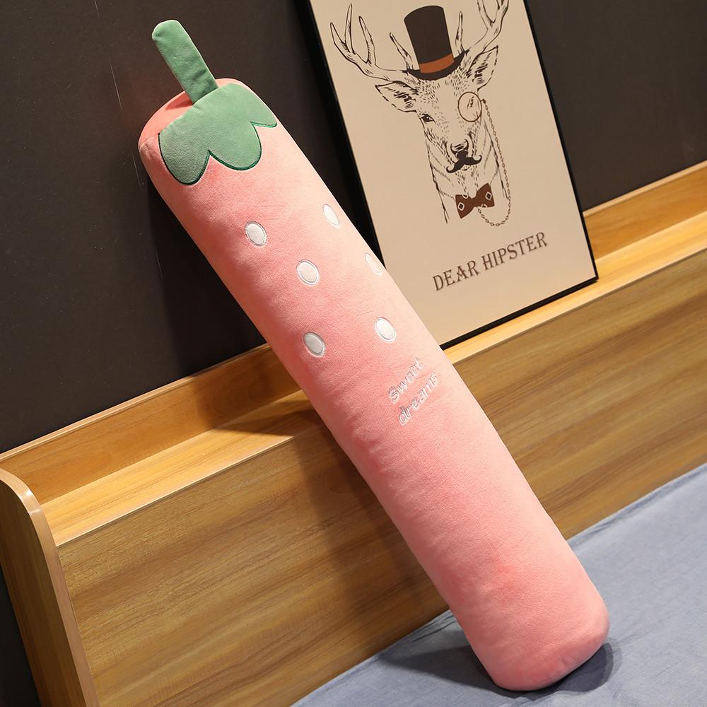 

Cartoon Extended Sleeping Pillow Stuffed Plants Strawberry Carrot Bed Pillow Cushion great for daily use perfect for gifting 100cm