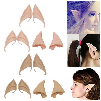 3 Pares de Orejas de Elfo de Goma 12 cm Cosplay Juego de Rol Orejas Decorativas 10 cm Hada Duende Suaves
