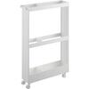 Yamazaki Industries Casters Only Need To Be Slim Wagon with Casters for Long Item W13 X D48 X Tower Slim Gap Storage 1713 (Yamazaki) [Assembled -