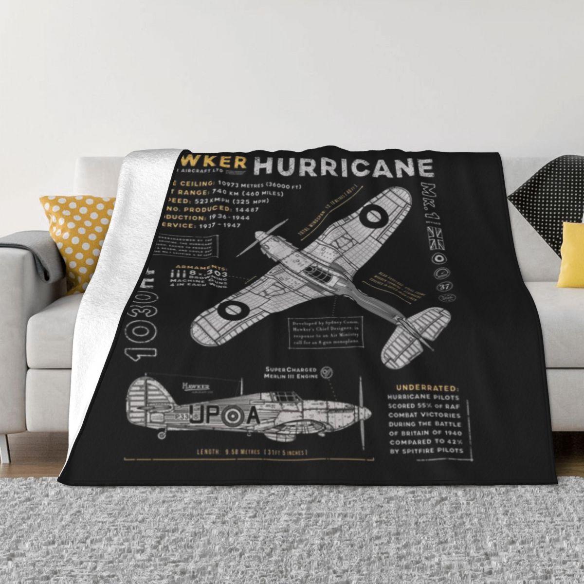 Hawker Hurricane Custom Gift An Ultra-Soft Micro Fleece Blanket 50x60in