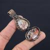 Laguna Lace Agate Pendant, Gemstone Jewelry 999 Copper Wire Wrapped Pendant, Gift For Women Handmade Pendant