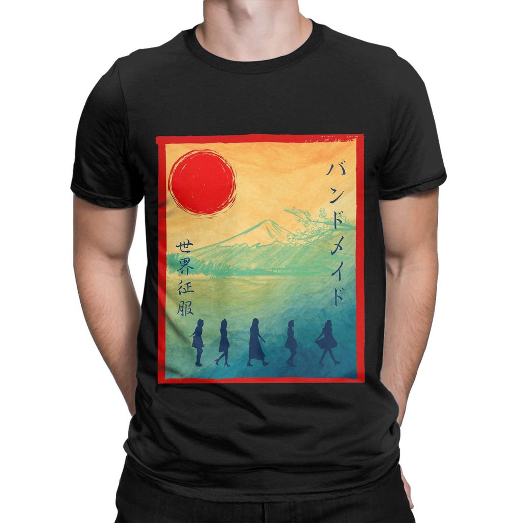 Band Maid Band T-Shirts Herren Reine Baumwolle Freizeit T-Shirt Rundhals T-Shirt Kurzarm Kleidung Übergröße