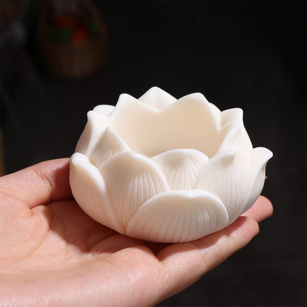 Chinese Style Lotus Tathagata Buddha Statue Cute Coconut Figurine Buddha Ornaments  Home Desktop