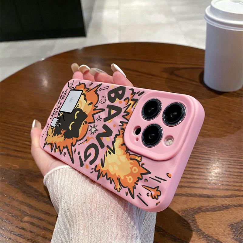 

Поверхневі зморшки та нерівності Корпус мобільного телефону НЕ ПРАЦЮЄ Принтований захисний матовий чохол з ТПУ М’який силіконовий чохол iPhone 12 рожевий