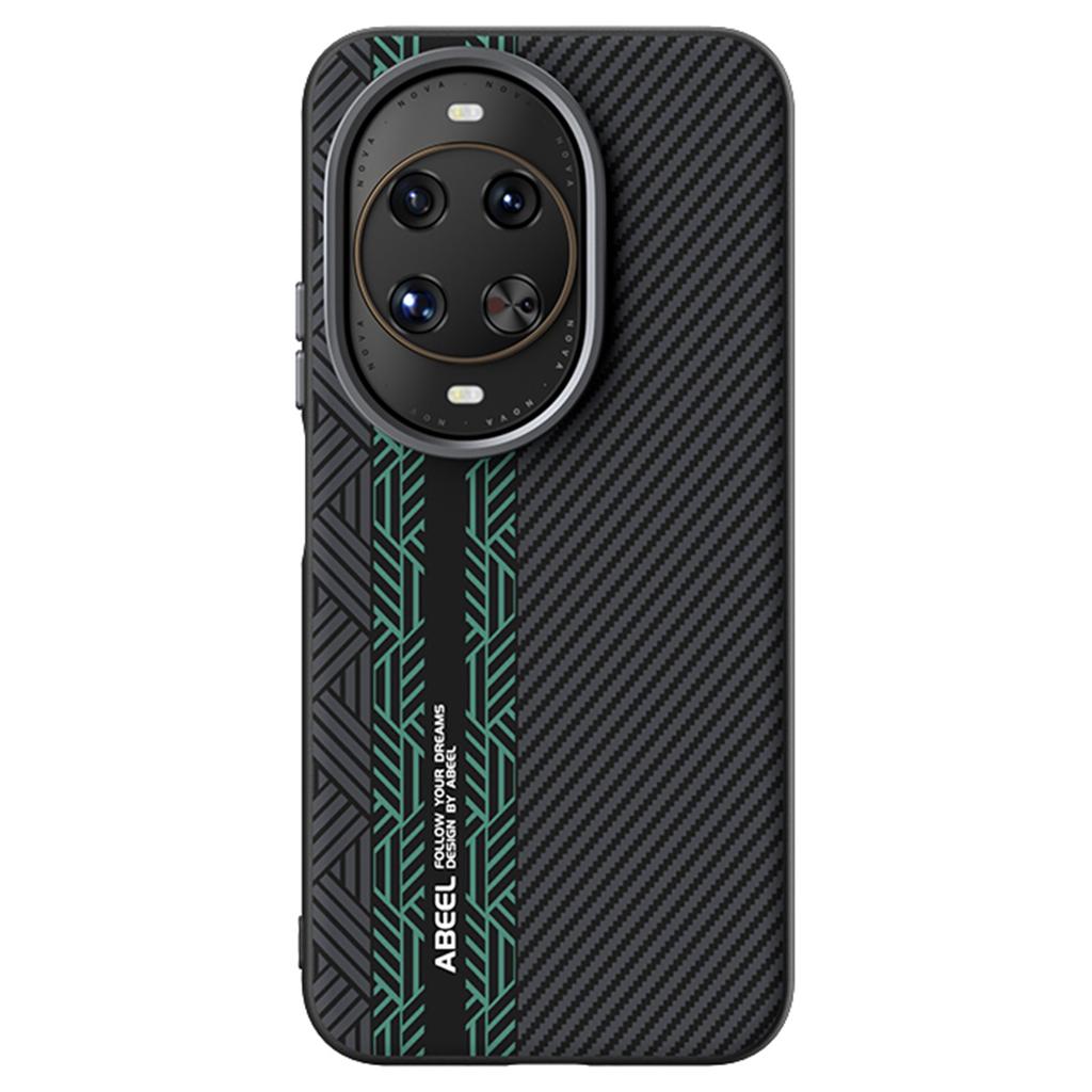 ABEEL For Huawei nova 14 Ultra 5G Magnetic Case PC + TPU + Aluminum Alloy + PU Leather Slim Phone Back Cover