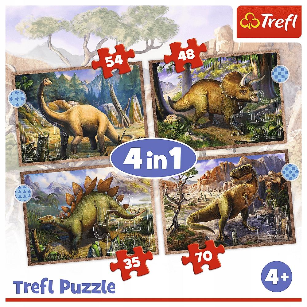 34383 "4in1 - Interesting Dinosaurs" / Trefl