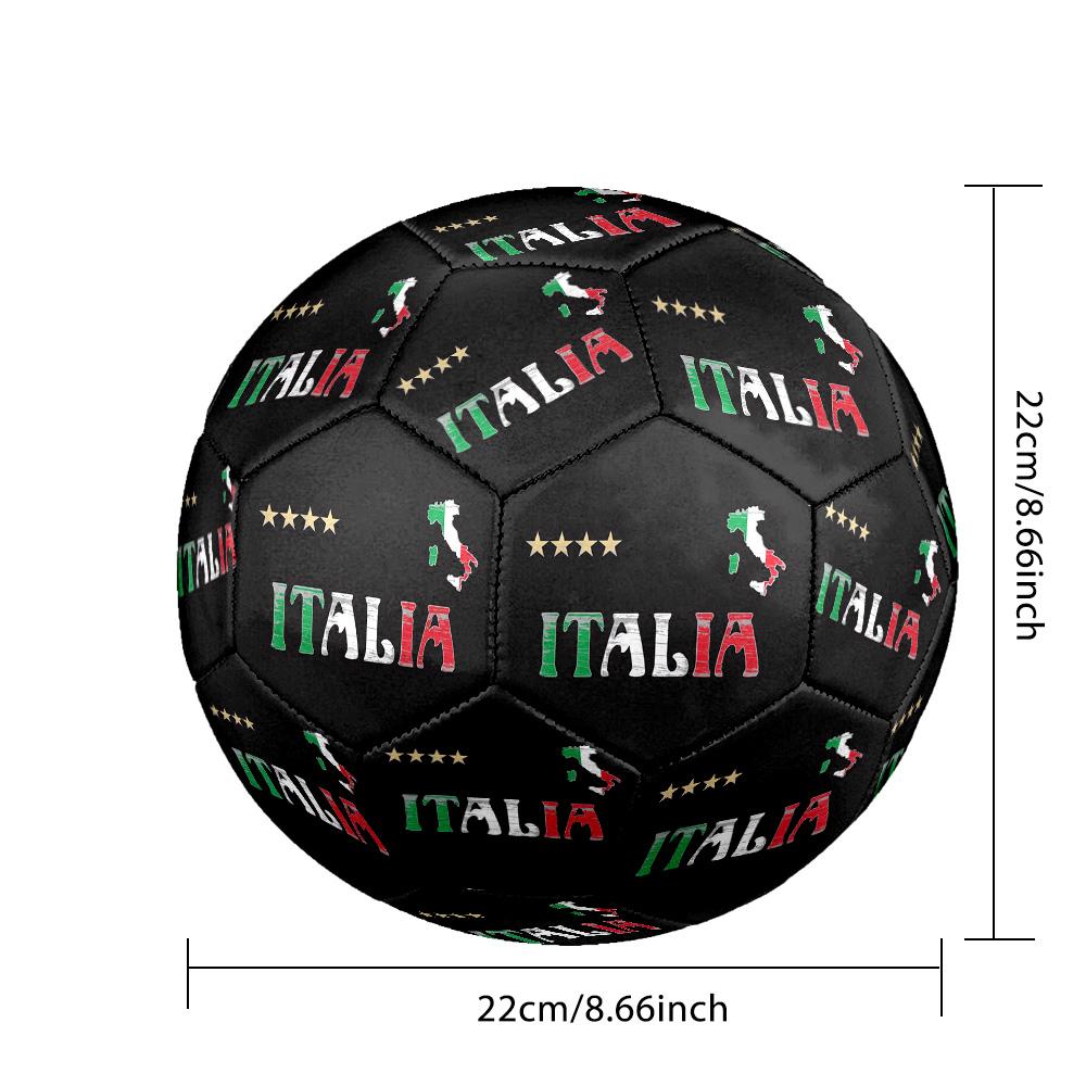 Italy Theme Soccer Ball Size 5 Soccer Ball Soft Touch Professional Training Football for Outdoor Sports