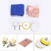 8Pcs/Set 50g Cerium Oxide Powder Watch Glass Screen Polishing Kit Cleaning Scratch Removal Polishing Backing Pad