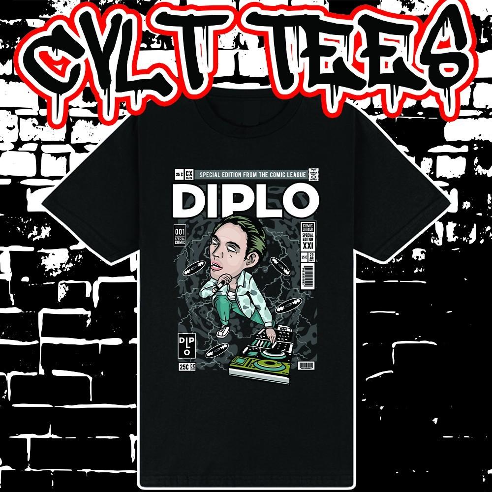 Футболка в стиле обложки комикса с Diplo ~ 100% Хлопок Унисекс XXL