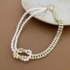 Choker di Lusso con Perle e Diamanti per Donna - Collana alla Moda, Versatile e di Alta Gamma