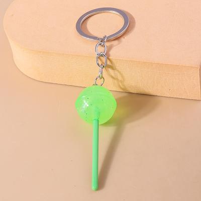 Schöner Harz-Süßigkeiten-Lutscher-Schlüsselanhänger Mini 3D-Simulation Lebensmittel-Schlüsselanhänger für Männer Frauen Handtaschen-Anhänger DIY-Schmuck für Kinder Geschenke