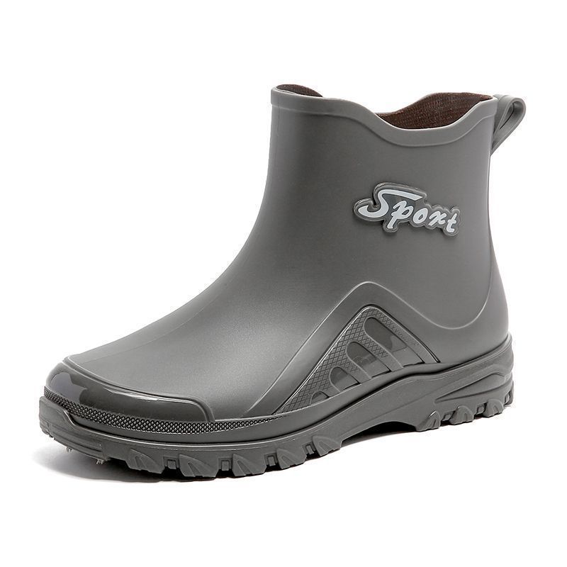 Fashion short rain shoes men's high-end construction ultra-light non-slip waterproof wear-resistant