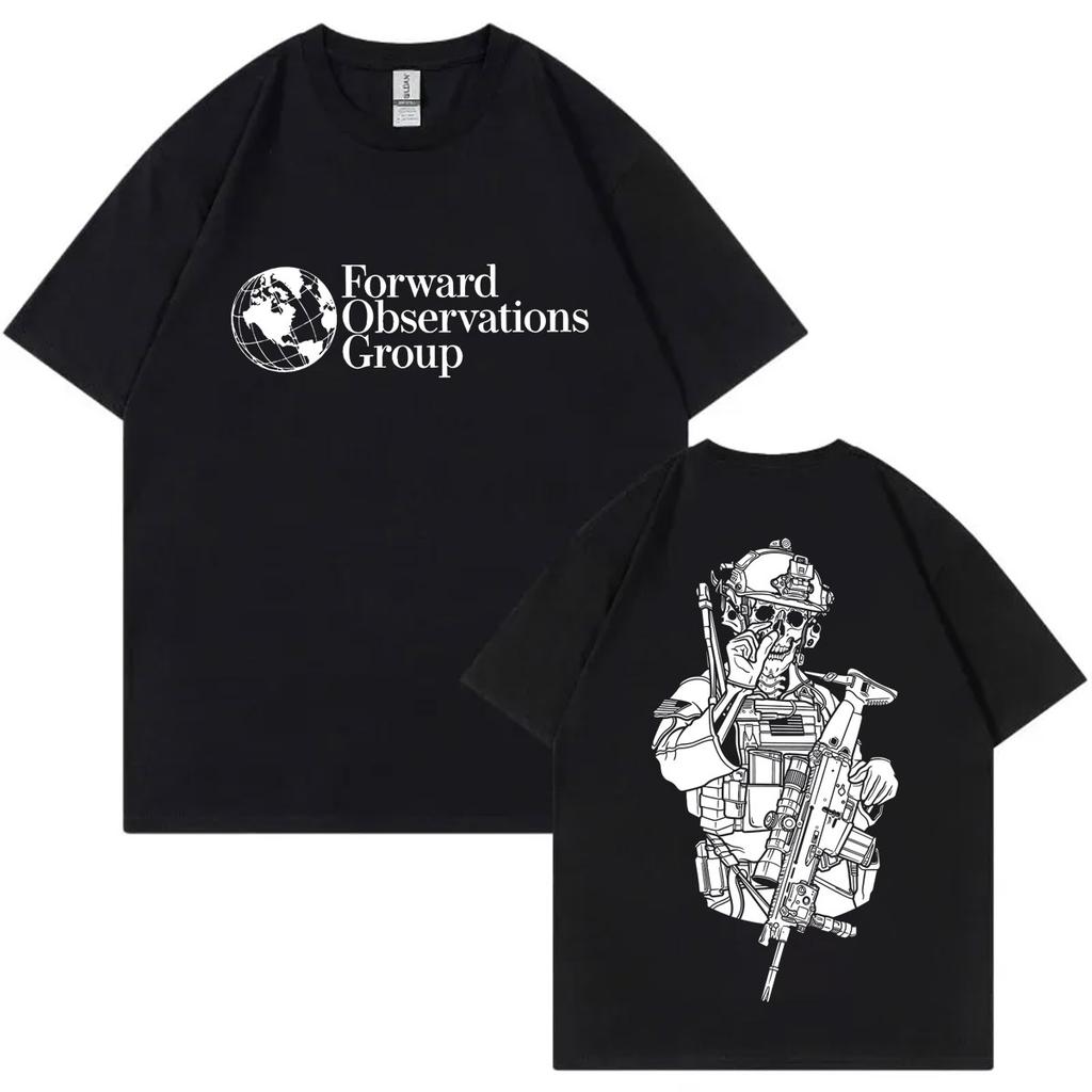 Forward Observations Group Graphic T Shirts unisex's unisex's Fashion Oversized O-Neck T-shirt Gothic Vintage Short Sleeve T-shirts