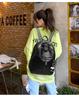 Backpack Pu Leather Soft Surface Large Capacity Student School Bag Travel Backpack
