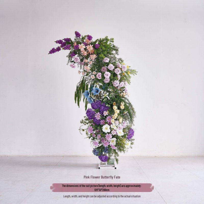 Monet Garden Purple Artificial Floral Decorations for Spring Landscaping Ornaments