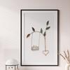 Rooted in Love Swing Sculpture Iron Hanging Swing Wall Decor Rustic Farmhouse Wall Art for Bedroom Living Room Housewarmings Gift for Couple