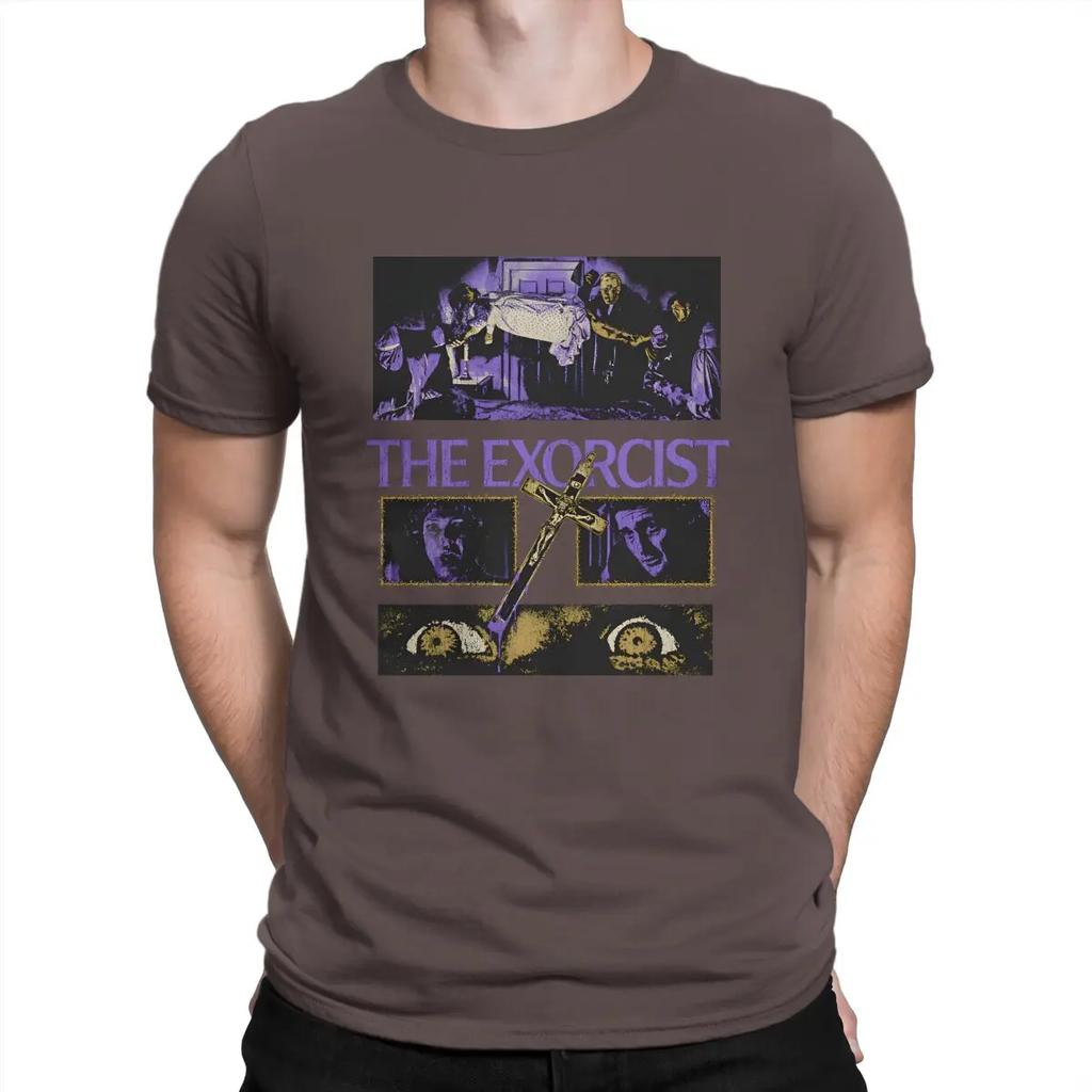 Funny Nobody T-Shirts for Men Crew Neck 100% Cotton T Shirts T-The Exorcist Short Sleeve Tee Shirt Adult Clothes