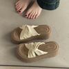 French Retro Kinky Thick-soled Heightening Cool Slippers Women's 2025 Summer New Versatile Skirt One-word Sandals