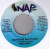 7inch Record BASCOM X - Warriors And Thugs NONE NAP Musiq 2005 Jamaica Reggae, Ska & Dub Used