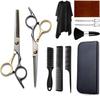 Stainless Steel Barber & Hairdressing Scissors Set: Flat Tooth & Thinning Options