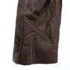Jubian Long sleeve leather jacket M Brown Men's Used